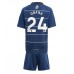 Maillot de foot Aston Villa Amadou Onana #24 Troisième vêtements enfant 2024-25 Manches Courtes (+ pantalon court)